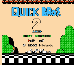 Quick Bros. 2 - 2015 Easy Version Title Screen